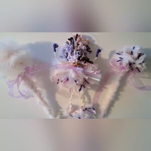 *(3-Piece Set♡ Cute Italian Bambolina Pom-Pom Doll+2 matching pom pom wands)*